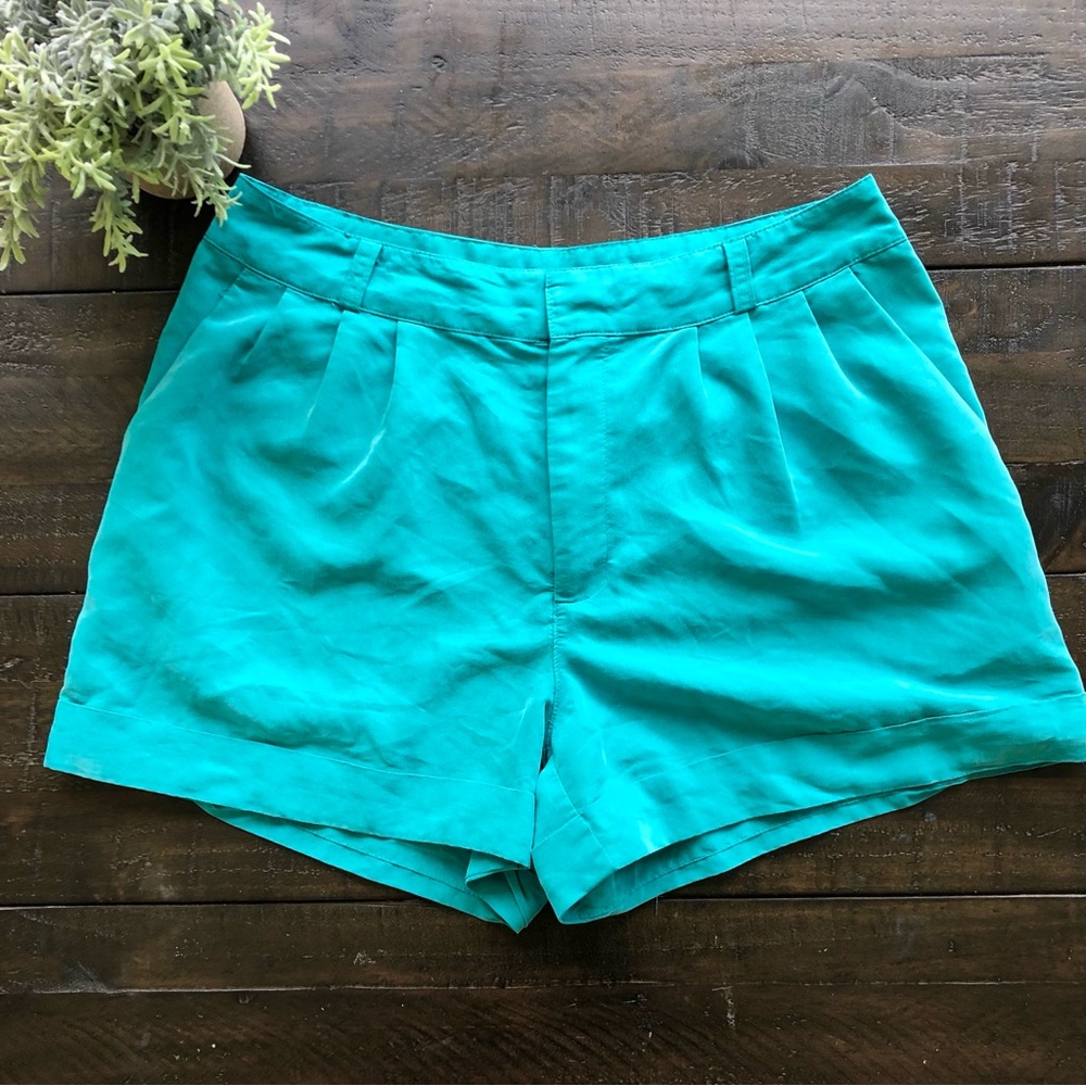 H&M Divided Turquoise Shorts